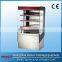 New design Curved glass food warmer , food warmershow case ,food warmer cart