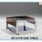 table stainless steel home decor modern glass top coffee table SK1317A