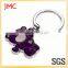 custom filled in color metal key chain with fashionable style