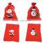 Y063 red color cute snowman Christmas Gift Bag
