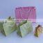 Kraft Paper Waterproof paper gift bag with Ribbon Handles
