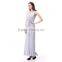 Women Flower One Shoulder Strapless Changeable Long Bridesmaids Party Maxi Dress