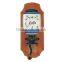 archaistic manual coffee grinder with wooden case