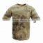 100% cotton collarless o-neck short sleeves military men A-TACS AU custom camouflage t shirts