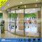 automatic curved glass sliding door