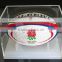 Customized clear acrylic rugby ball display box