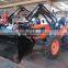 4WD 95 hp 954 tractor backhoe loader with FEL 4 in 1 bucket