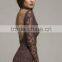 Sexy Chocolate Brown Dress Evening,Open Back Lace Fitted Pencil Dress