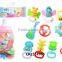 10pcs plastic baby rattle set ,Hot neonate Baby rattle,newborn toys baby gift set