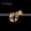 Fashion Jewelry Cool Snake Shape Rhinestone Ring Ladies Wedding Party Show Gift Dresses Apparel Promotion Accessories