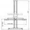 single post of setteled and hydraulic lift with manual single side lock release systerm