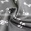 white bowknot on dark polyester satin Spandex print swimwear fabric