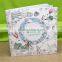 Hand-painted secret garden coloring book