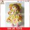 CE standard standing plush doll toy standing girl doll with adress 10inch standing stuffed girl doll toys