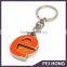 Custom popular design soft enamel orange shopping cart token