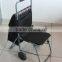 Stair climbing shopping trolley cart with chair
