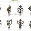 Curtain rod end cap decorative curtain rods leaf finial
