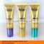 Pearlized Golden Hair Care Essence Tubes Packaging