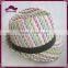 Unisex Colorful Paper Straw Fedora Sun Hats