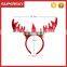 V-384 luxury christmas long deer horn decoration headband gift merry christmas adult headband