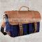 fashionable waxed canvas messengers bag for college