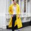 OEM factyory long raincoat durable raincoat industrial hooded long raincoat for men