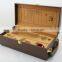 Luxury Wood Wine Box for Single Red Wine Bottle With Handle and Lock