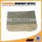 Small flower printing crochet clutch bag