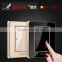 stable quality best price Acrylic glass 1 gang 2 way wall light switch wireless