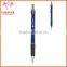 Exhibition Conference Custom Wired Clip Plunger Action Ballpoint Pen With Rubber Grip Ball Pen Supplier