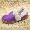 Embroidery Indoor Slipper For Women Vegetarian Cotton Strap Pu Flip Flop Slipper For Ladies