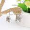Drop Earrings Sliver Plated Butterfly Shaped Vintage Dangle Earring for Women