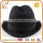 Custom Vintage Mens Fedora Felt Hats Black Wool Fedora Men Hat With Bow Supplier's Choice