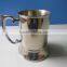 Stainless steel beer cup with handle