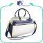 Soft pu leather women travel duffle bag