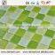 demax supply home decor 8mm glass and marble mix green and white mosaic supplier