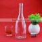 clear 50cl liquor bottles gold aluminium cap glass wine bottles emboss vodka bottle