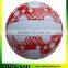 Red logo printed white volleyball official size