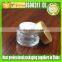 200g Clear Glass Jar With Matte Silver Lid