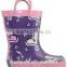 rain gum boots for children with loop kids rain boots fashion wellington boots