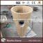 beige travertine wash hand basin stand