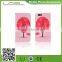 lovely pink PU leather mobile phone wallet for iphone 6 case