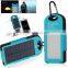 8000mAh Solar Charging Treasure Portable Dual USB Charger Emergency LED Flashlight LED Lamp Lighting