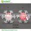 LED acrylic snowflake Christmas decoration wall sticker, wall decoration stickers