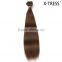 Super quality 20" light natural brown 14 color 113g silky straight braizilian remy clips in human hair weft