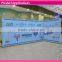dye-sublimation polyester fabric pop up stand for display