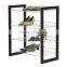 4 Tier Wood and Chrome Shoe Storage Rack