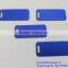 Rectangle shape blue oxidized aluminum metal tag,anodized aluminum nameplate
