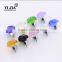 amber color zinc alloy glass bedroom cabinets knobs for dressers