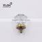 1 2/7 inch clear flower cabinet door crystal pull